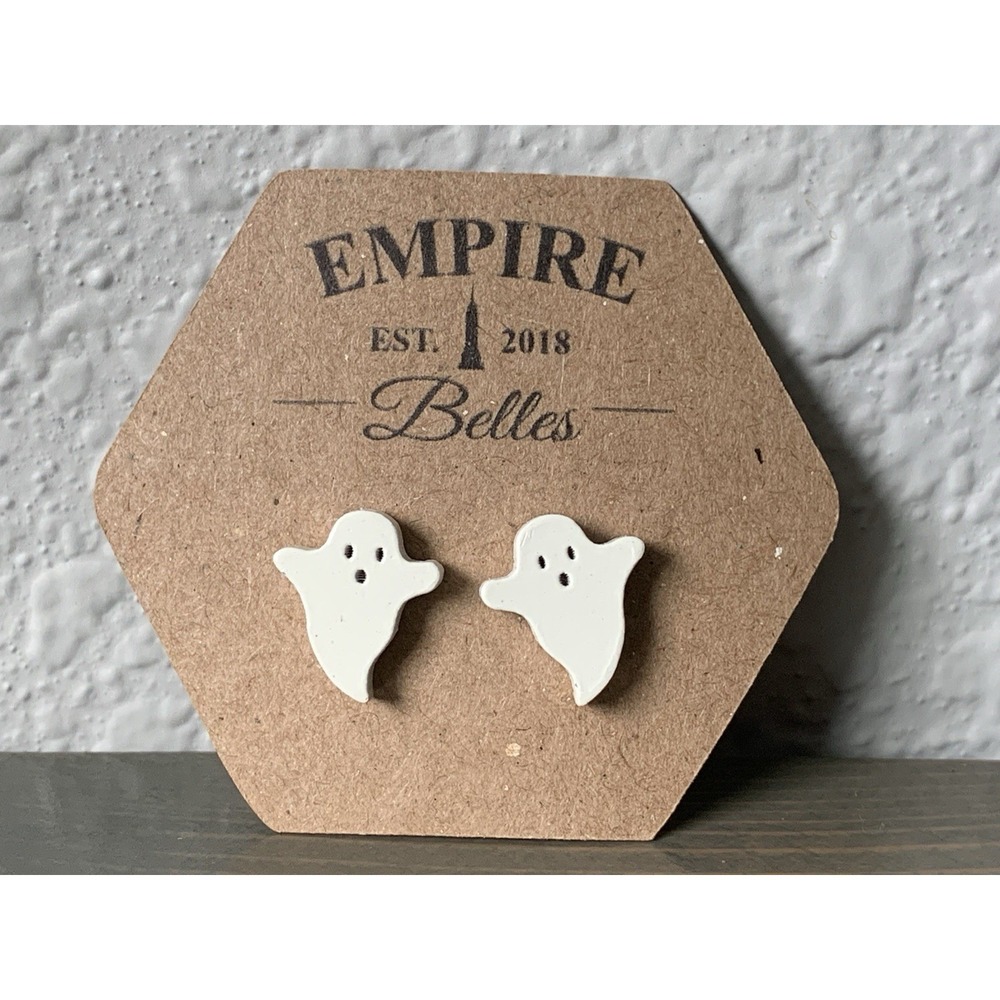 Ghost Stud Earrings Halloween Jewelry Handmade/Custom Made